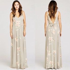 Show Me Your Mumu Jenn Maxi Dress in Lily Showers Floral Size X-Small